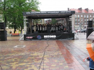 Estrada mobilna z dachem — wynajem sceny Record Sound