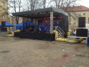 Scena na Jarmarku Bożonarodzeniowym w Tychach grudzień 2012 — Record Sound